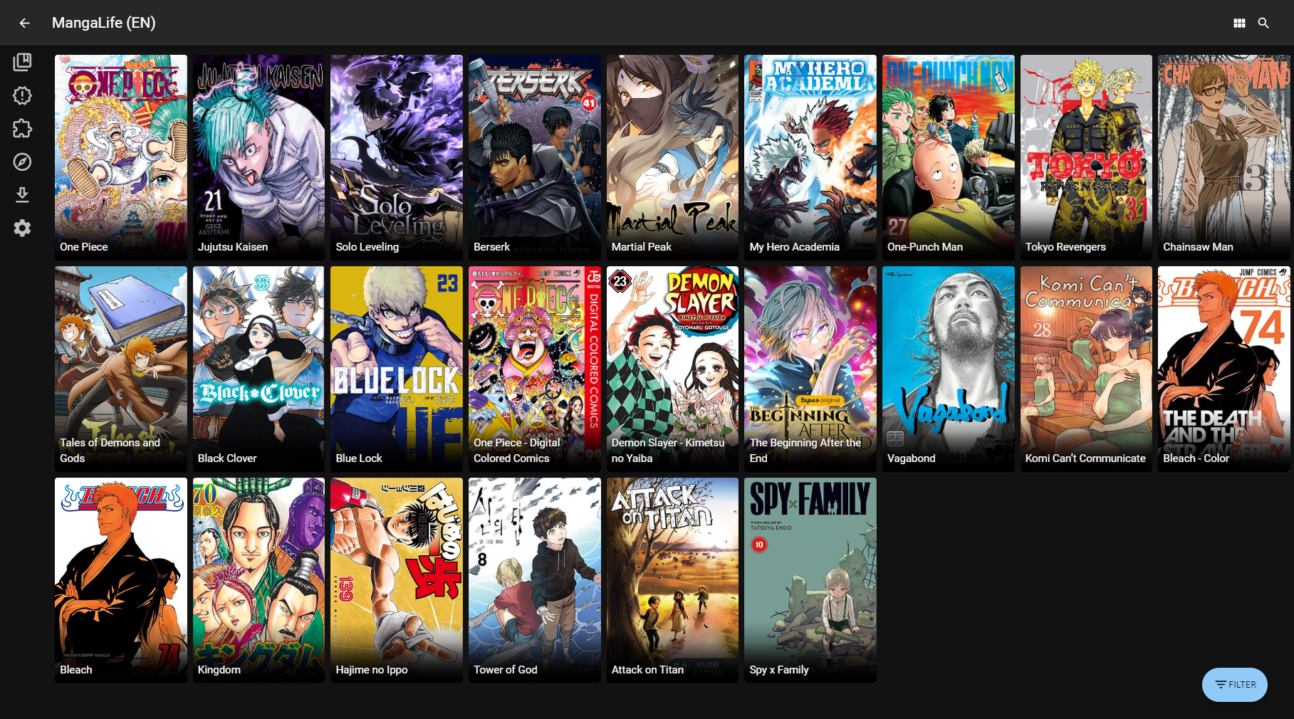 Suwayomi Server Screenshot