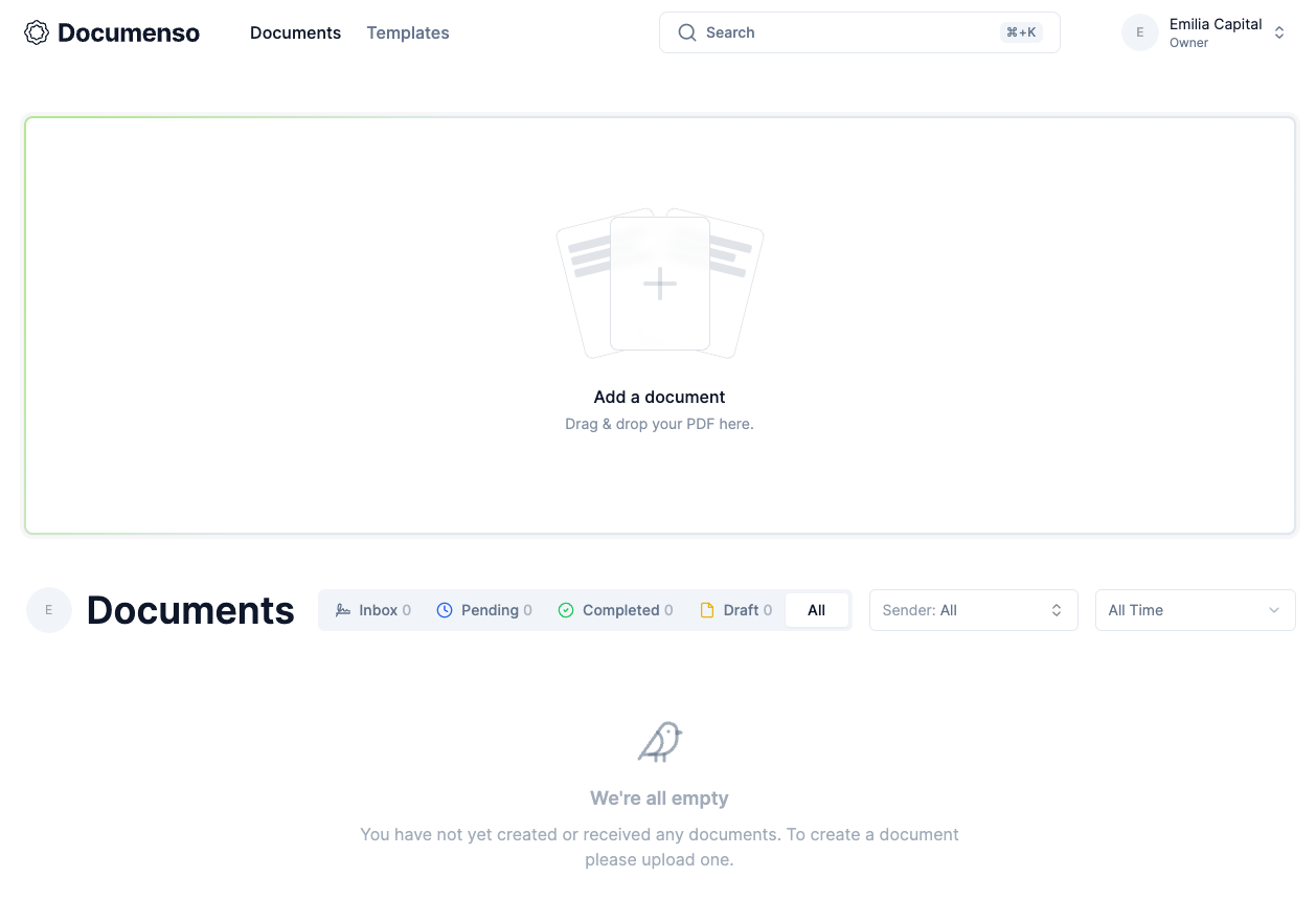 Documenso Screenshot